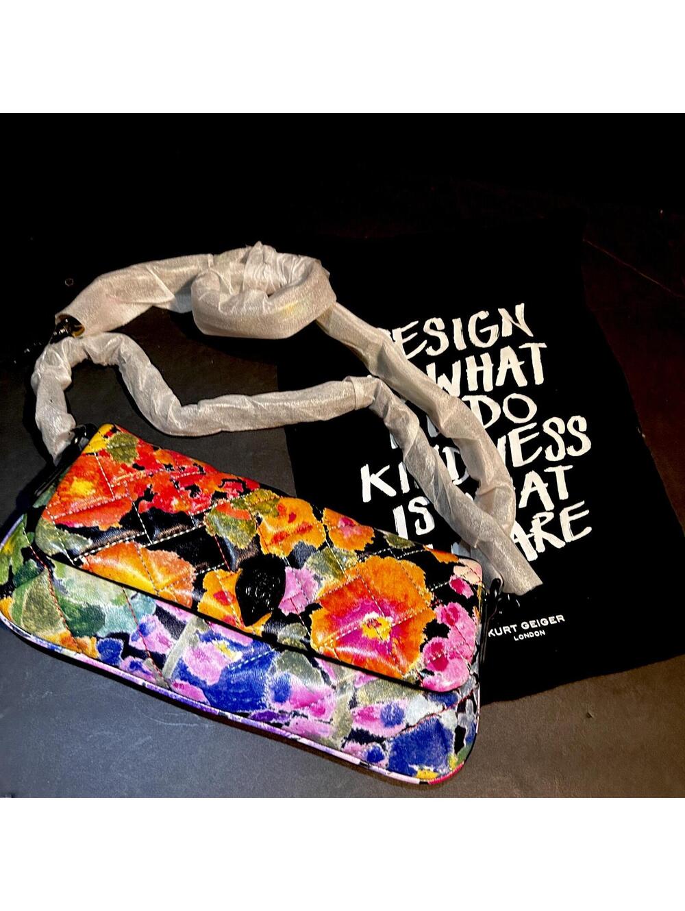 NWOT! Kurt Geiger Kensington Multicolored Quilted bag